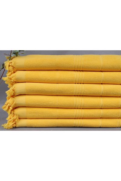 Kayra Export Peshtemal Σκούρο Κίτρινο 90x180 εκ. Βαμβακερά Peshtemal Δώρα Γάμου Διακόσμηση σπιτιού Peshtemal