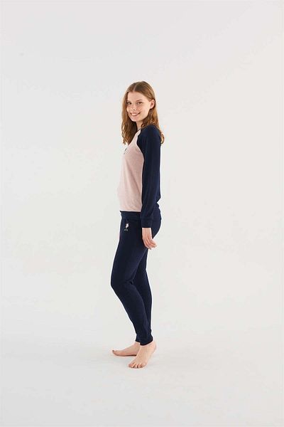 U.S. Polo Assn. U.S. Polo Assn. 16817 Set pijamale cu textura moale