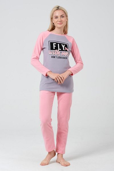 DOFİ Pink Women's Fleece Pajama Set