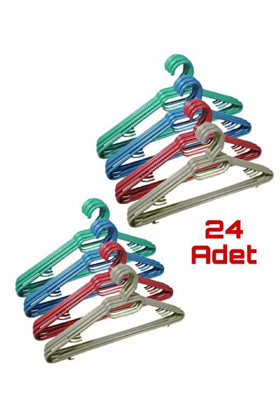 MFS Umerașe din plastic pentru haine (24 bucăți)