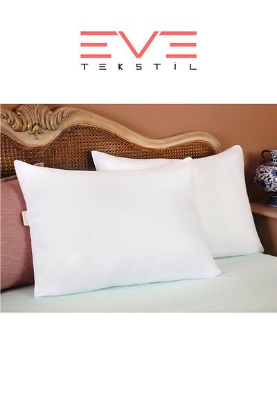 Eve Tekstil Pachet 2 bucăți Pernă din silicon din microfibră 50x70 900 gr