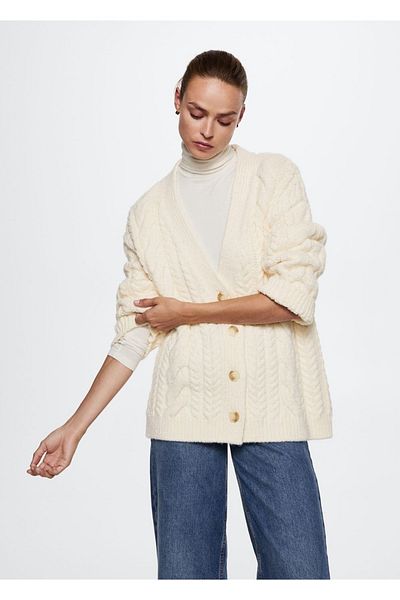 MANGO Woman Cardigan - Stylish Design and Comfort Cutting