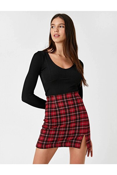 Koton Дамска пола Червена 3wal70002ık