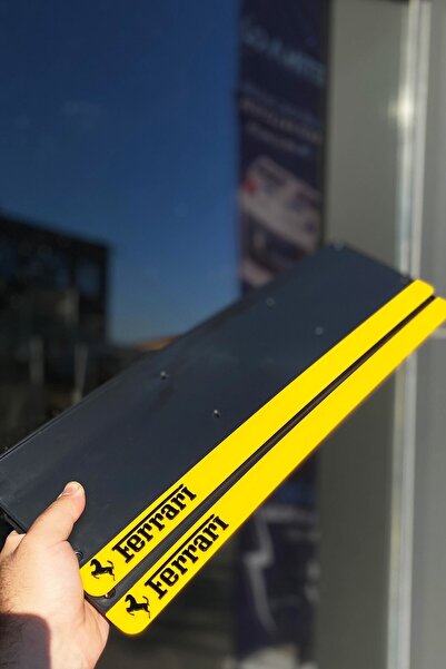 Pleksimanya Full Pleksi Ferrari Logolu Plakalık Çift Uyumlu