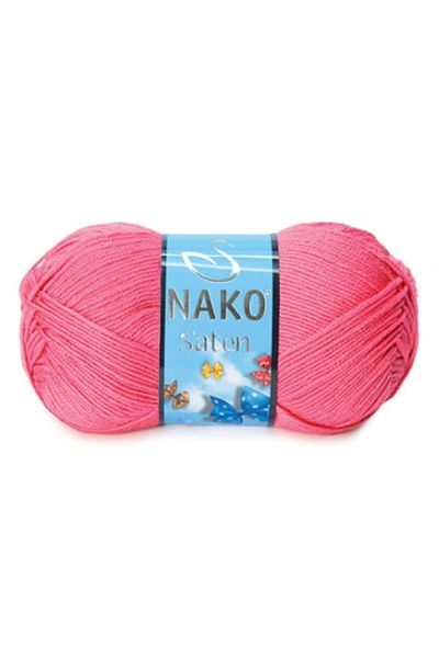 NAKO Satin 5-Piece Hand Knitting Thread Rose Pink 236