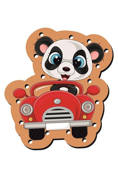 eryatex Montessori Rope Threading Wooden Toy Educational Toy With Holes Colorful Hand Muscle Intelligence Developing Toy