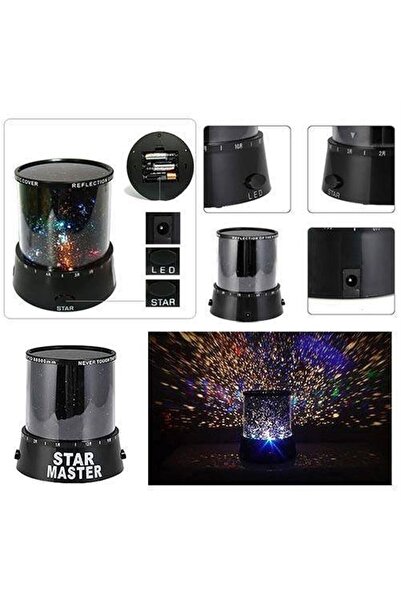 Kenpool Star Master Pilli Projeksiyon Oda Gece Lambası