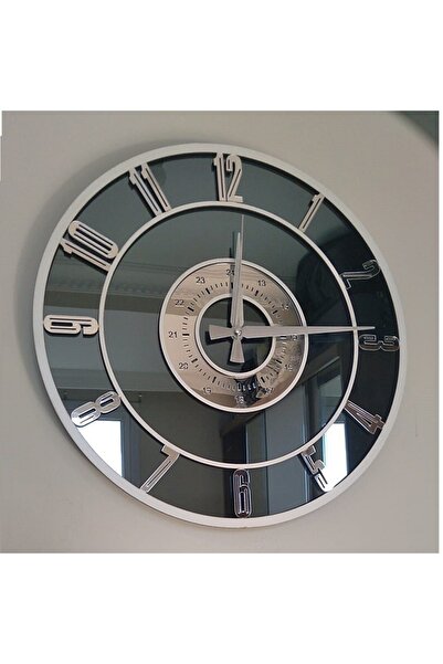 harika crown Gerçek Aynalı Dekoratif Duvar Saati (50 CM)
