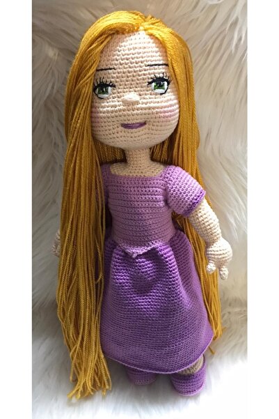 OYUNCAKPARK Rapunzel Bebek Amigurumi Organik Oyuncak