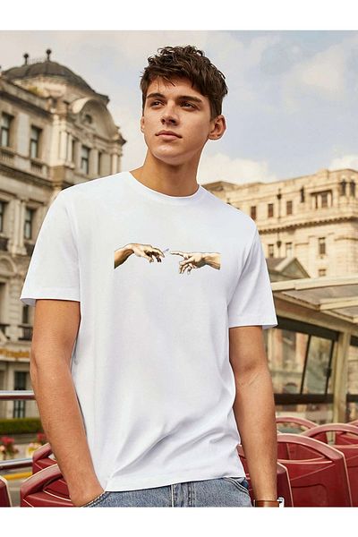 DAXİS Sportwear Company Ανδρικό μπλουζάκι με στάμπα χεριών