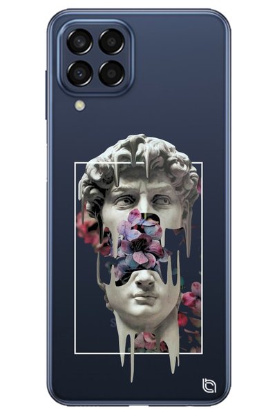 WANNA PROTECT Samsung M22 Clear Premium David Patterned Silicone Phone Case