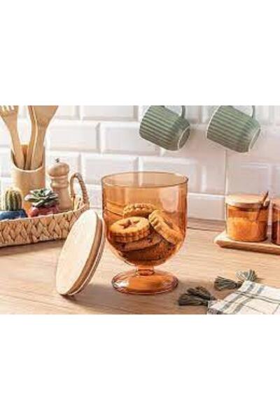 WLLN Candy Storage Container Amber 1.5 L Large Size