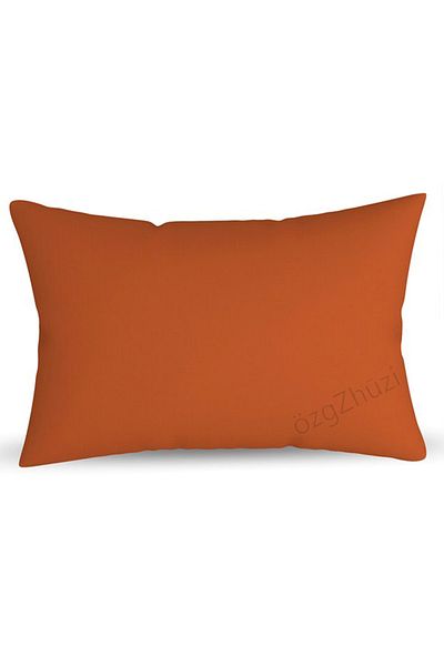 perlina home غطاء وسادة باللون البرتقالي مقاس 50x70 سم