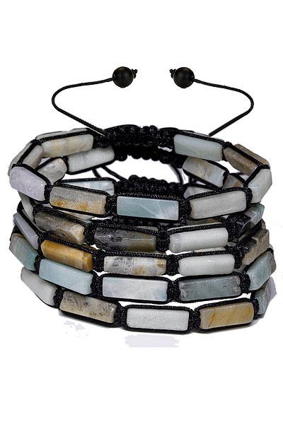 Tesbih Atölyesi Certified Amazonite Stone Natural Stone Bracelet
