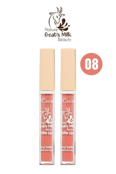 Cecile Matte Lips with Goat Milk 08 X2