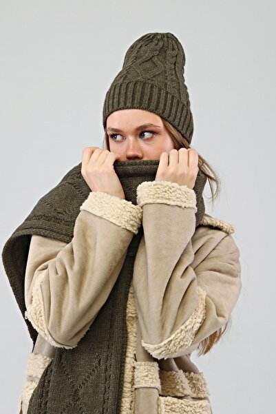 Aghilo - Khaki Scarf Beret Team Work