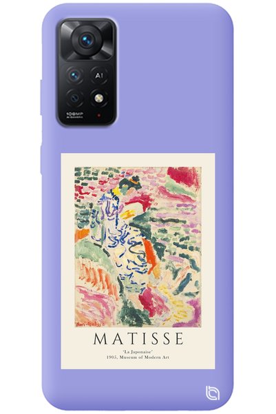 WANNA PROTECT حافظة هاتف من السيليكون لهاتف Xiaomi Redmi Note 11 Pro Lilac Pr...