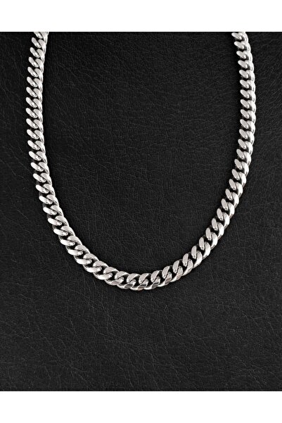 Flame Store 6mm Miami Cuban Chain Kolye Silver