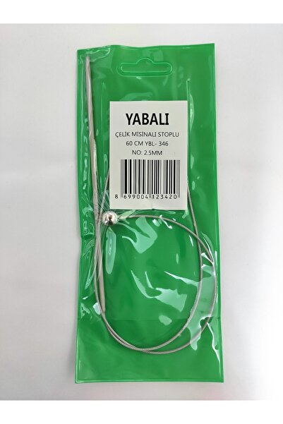 ATMACA TUHAFİYE Frigărui de sârmă de oțel cu opritor de cioc 60 Cm 2,5 Mm