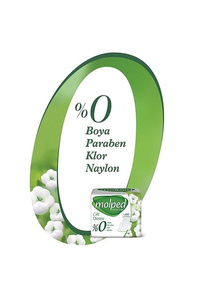 Molped Sanitary Pad - Pure & Soft Super Eco, 18 Pack Long X 6 Pack
