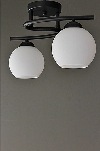 Uçar Lighting Retro Sports Solo Black 2-Piece Chandelier