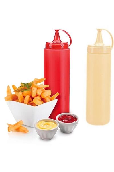 Seram Collection 2 Adet Masterchef Ketçap Mayonez Yağlık Sosluk Şişesi 700 Ml