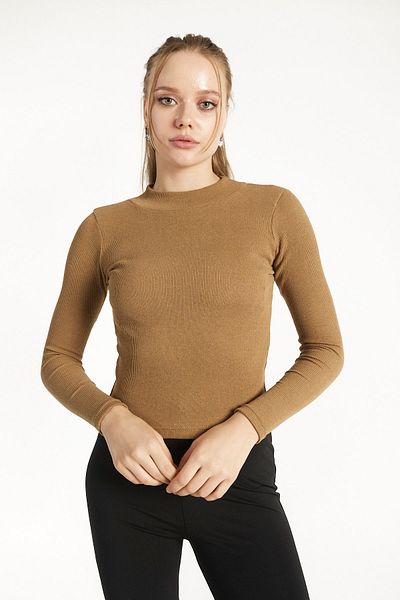 Seise Tekstil Γυναικεία μπλούζα με μισό ζιβάγκο Camisole Crop