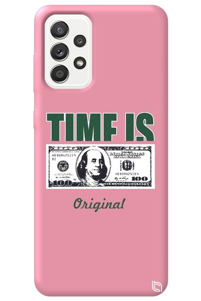 WANNA PROTECT Samsung Galaxy A72 Pink Premium Velvet Money Patterned Silicone...