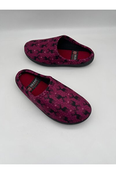 GEZER Winter Home Slippers with Deer Pattern