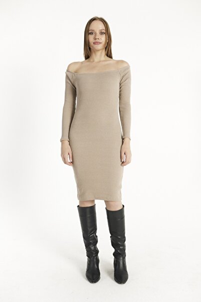 Seise Tekstil Φόρεμα καμιζόλ με μακρυμάνικη λαιμόκοψη