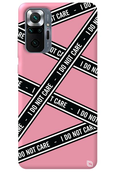 WANNA PROTECT Xiaomi Redmi Note 10 Pro Pink Premium Velvet Inside Dont Care P...