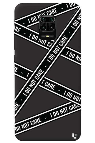 WANNA PROTECT Xiaomi Redmi Note 9S Black Premium Velvet Inside Dont Care Patt...