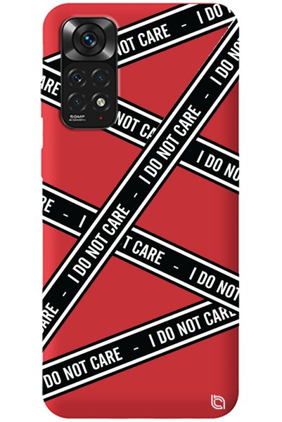 WANNA PROTECT Xiaomi Redmi Note 11S Red Premium Velvet Inside Dont Care Patte...