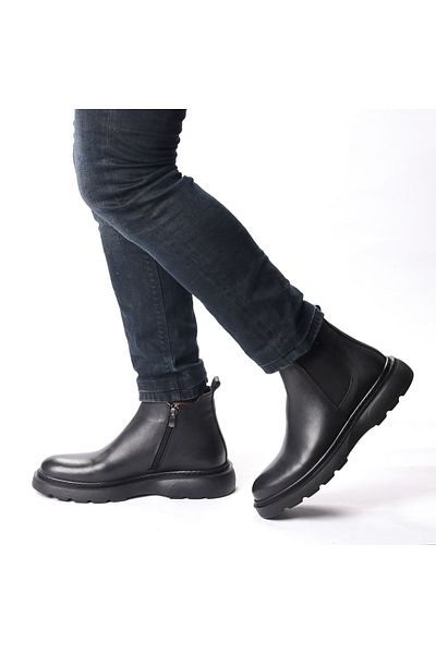 TwoEgoist Men's Genuine Leather Eva Sole Lightweight Design Boots