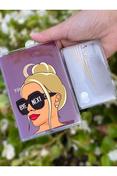 Cekuonline Bye Next Patterned Universal Transparent Passport Cover Model Suitable for All Country Passports