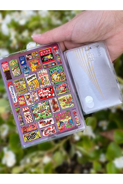 Cekuonline Candy Patterned Universal Transparent Passport Case Model Suitable for All Country Passports