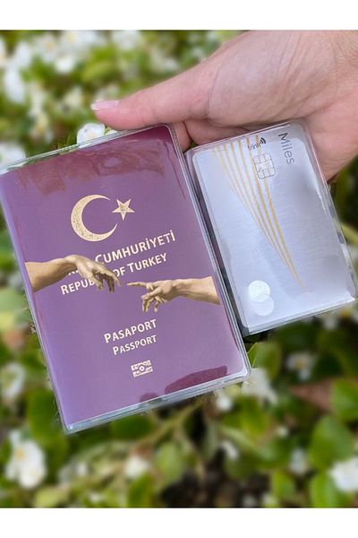 Cekuonline Goddess Art Patterned Universal Transparent Passport Cover Model Suitable for All Country Passports