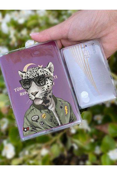 Cekuonline Style Tiger Pattern Universal Transparent Passport Cover Model Suitable for All Country Passports