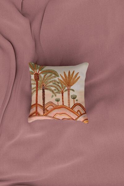 Dekomall Husă de pernă Saffran Mountain Palm cu două fețe 197