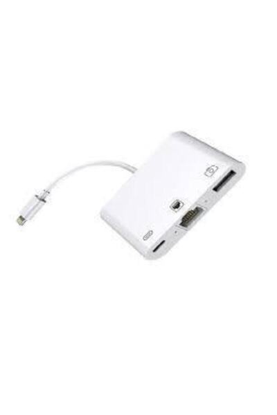 Lightning To Ethernet & Usb Adapter Kablo, Iphone Uyumlu, Ipad Usb, Ethernet Dönüştürücü