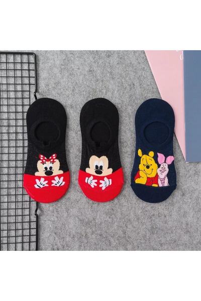 WORTHY SOCKS Balení 5 kusů dámských vzorovaných bavlněných neviditelných ponožek do tenisek