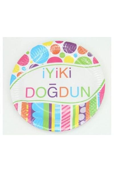 Bursa Pazarı Plate Cardboard Happy Birthday
