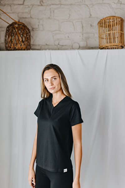 Organik Slimfit V Yaka T-shirt