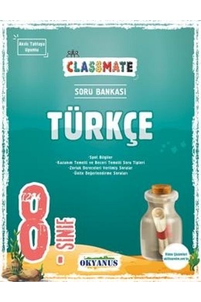 Bigpoint Ocean 8. Classroom Turkish Question Bank - Classmate