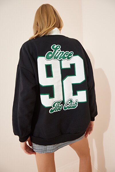 Happiness İstanbul Dámská mikina s černým potiskem DZ00065