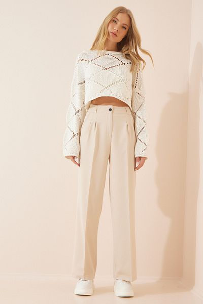 Happiness İstanbul Hose - Beige - Straight