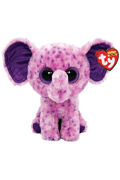 TY Beanie Boos فيل قطيفة إيفا 15 سم