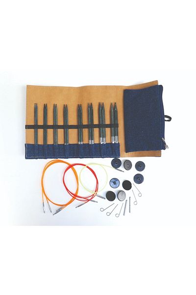 KnitPro Indigo Ξύλινο Σετ Μπουλόνια με Αντικαταστάσιμο Μικρόσκοπο