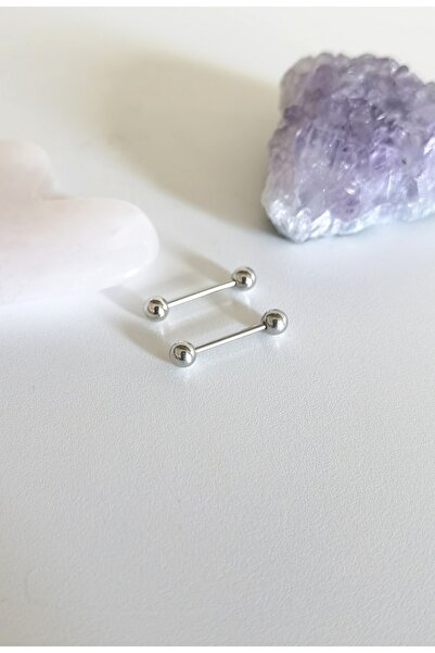 Bylin Cerrahi Çelik Memeucu/nipple Piercing (BAR KALINLIĞI 1,2MM) ( 1 Çift)