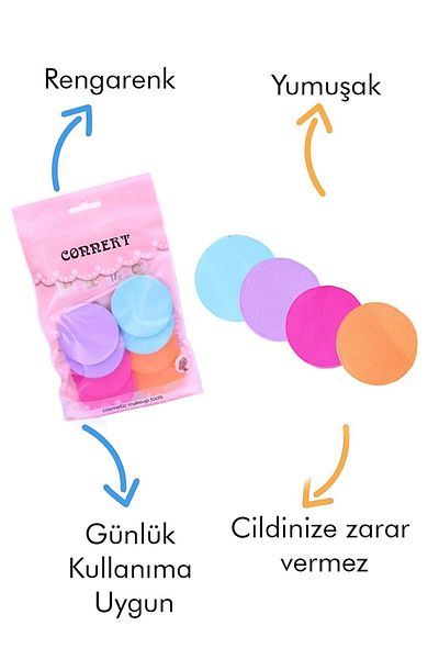 MT Colorful 8 Pack Makeup Sponge